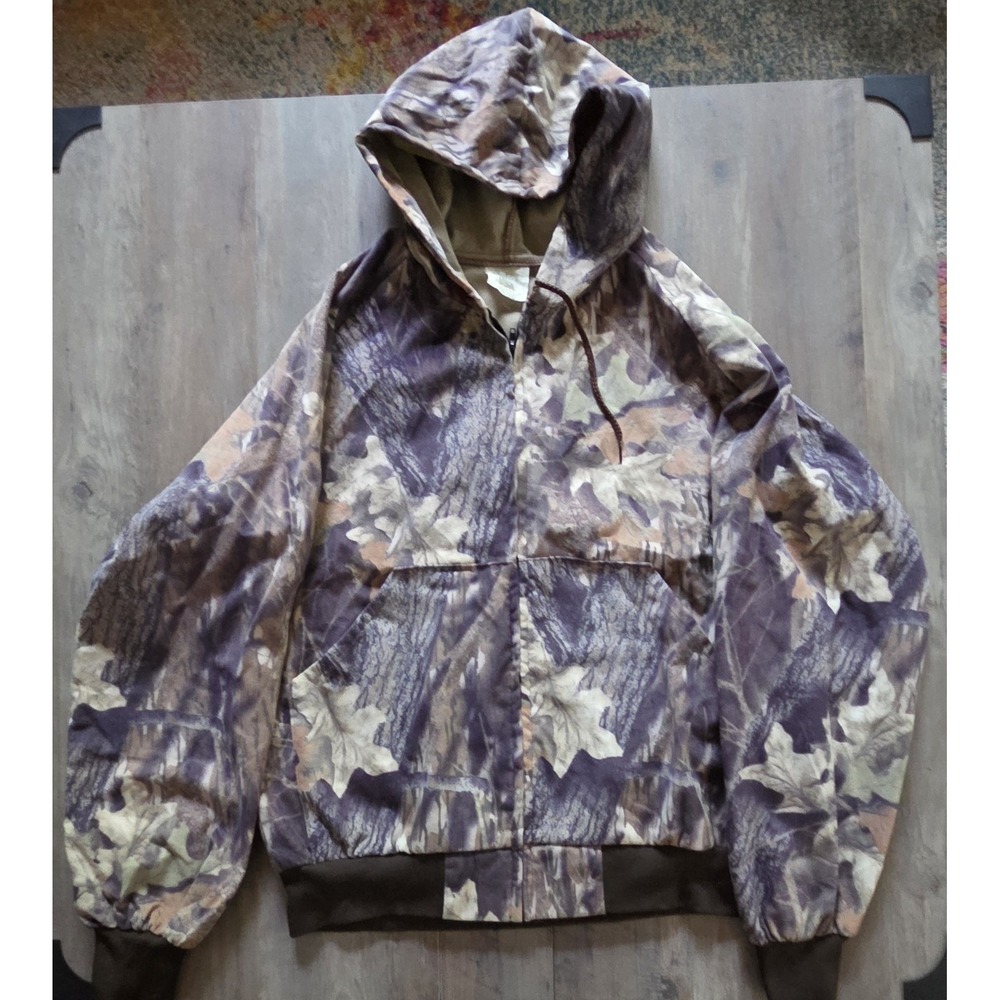 Westark Camo Hooded Jacket Vtg 80s Men XL Camoflage Hunting